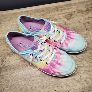Bobs from Skechers tie dye slip on shoes. Size 9